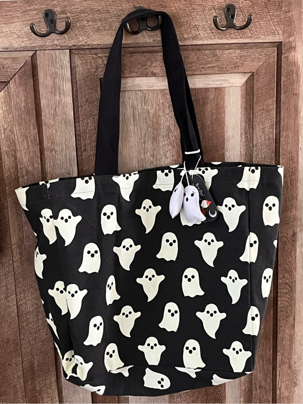 👻 NWT Halloween Ghost Tote Bag with Ghost Charms